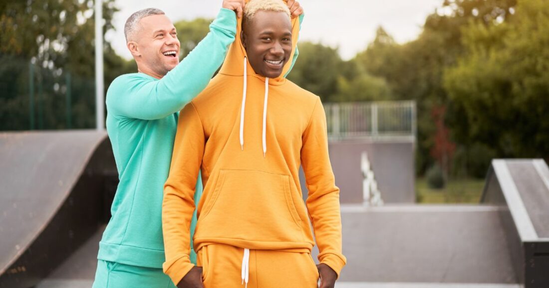 men in athleisure